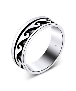 Wave Design Silver Ring TXR-01